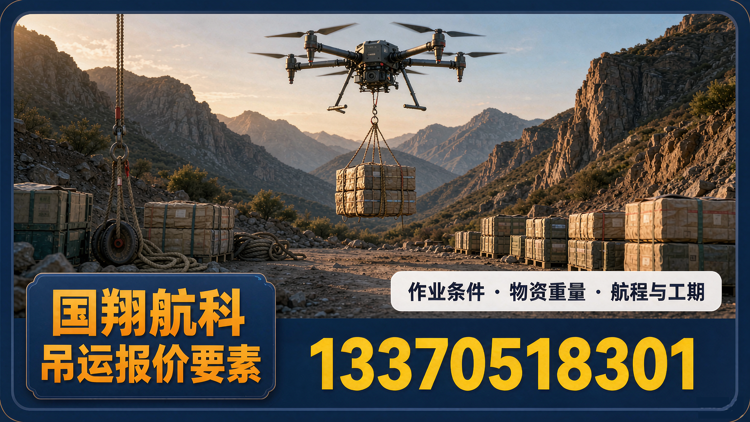 无人机吊运怎么收费？影响报价的六个因素